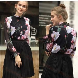 daysea iguazu frill bow sleeve dress